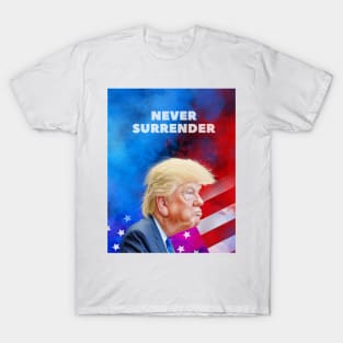 donald trump Mugshot 2024 never surrender T-Shirt